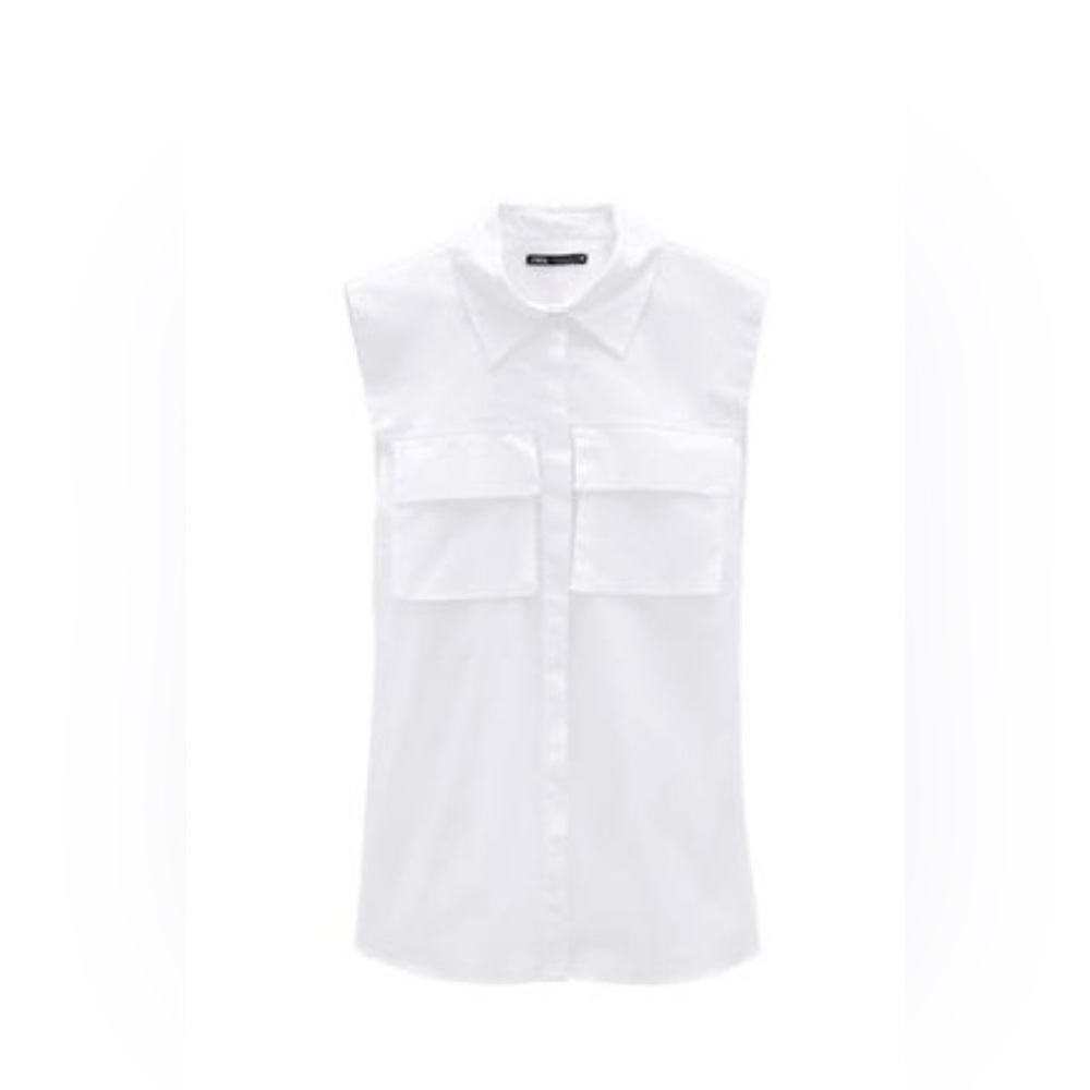 ZARA OVERSIZED POPLIN SHIRT TRF